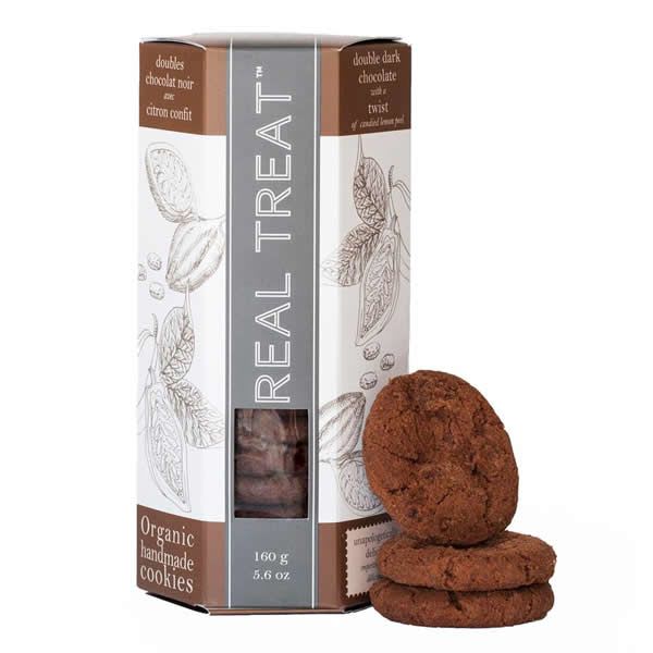 Real Treat Top Shelf Gourmet Cookies - Double Dark Chocolate with a Twist