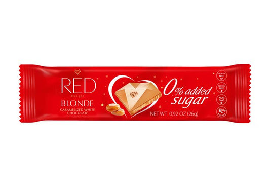 RED Chocolette Red Blonde Chocolate (Caramelized White Chocolate), No Sugar Added