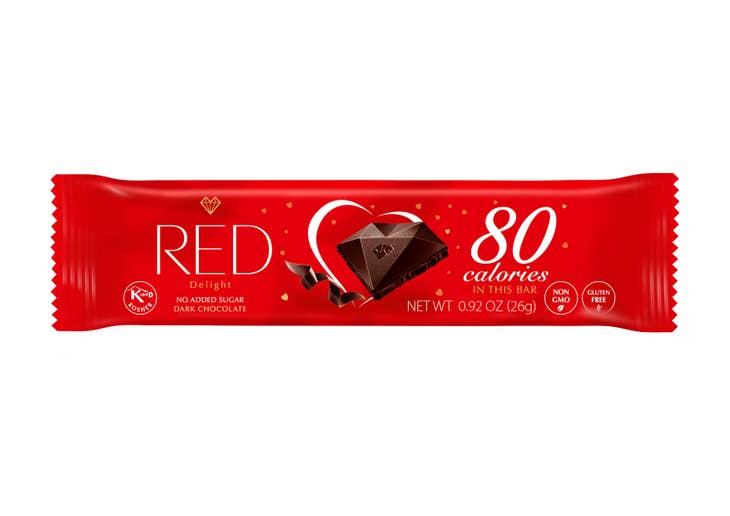 RED Chocolette Red Dark Chocolate, No Sugar Added