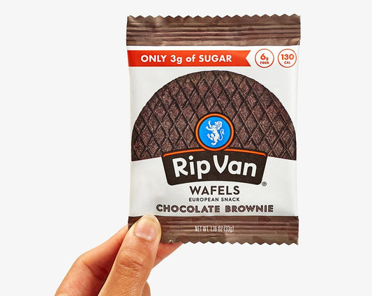 Rip Van Low Sugar Wafel Cookies - Chocolate Brownie