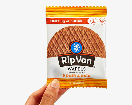 Rip Van Low Sugar Wafel Cookies - Honey & Oats
