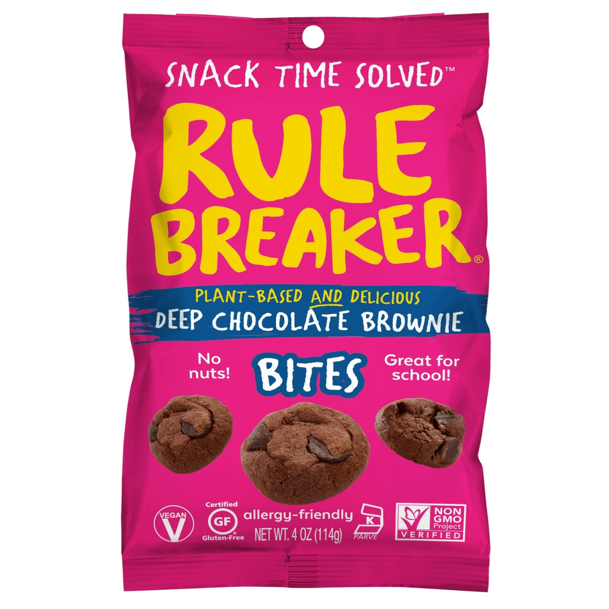 Rule Breaker Snacks Rule Breaker Bites - Deep Chocolate Brownie