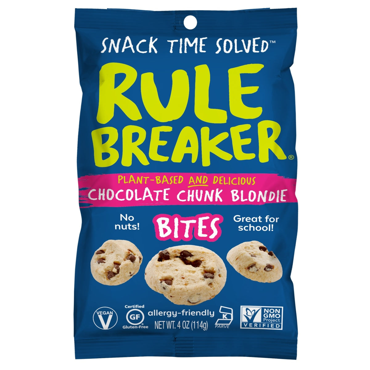 Rule Breaker Snacks Rule Breaker Bites - Chocolate Chunk Blondie