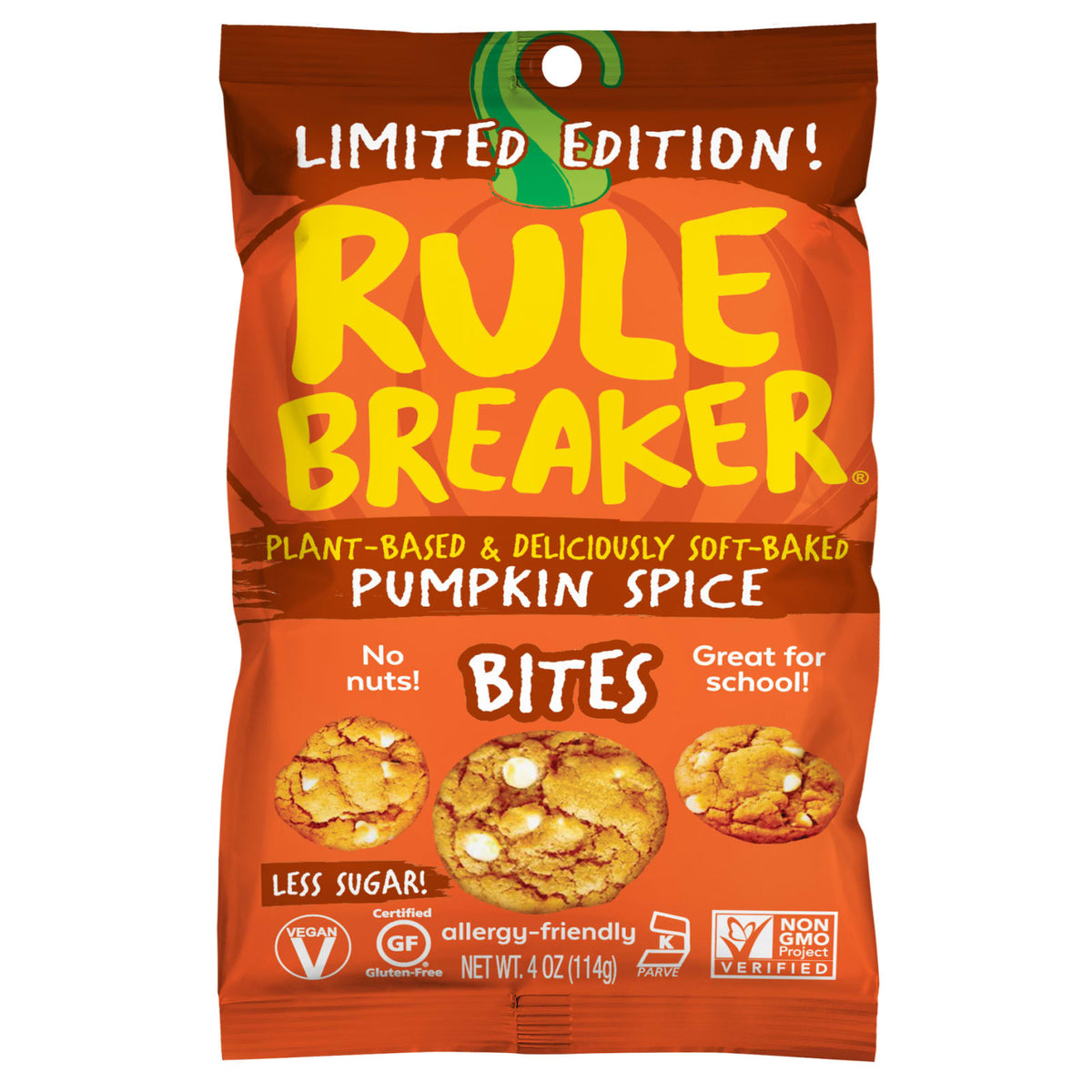 Rule Breaker Snacks Rule Breaker Bites - Pumpkin Spice (Seasonal)