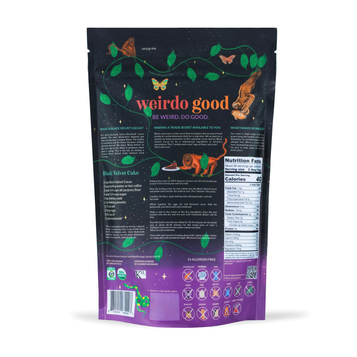 Black Velvet Cacao Powder