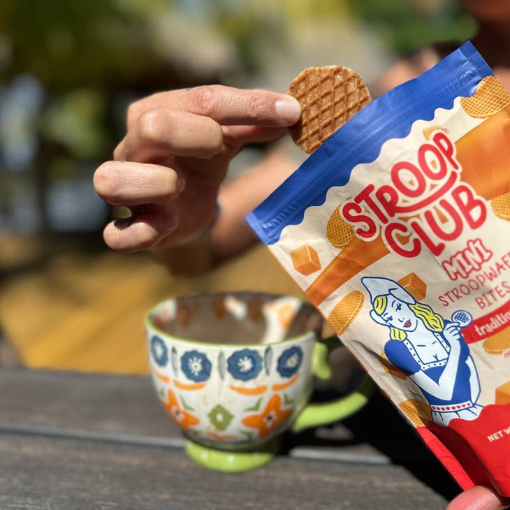 Traditional Caramel Organic and Plant Based Mini Stroopwafels VEGMINIMC