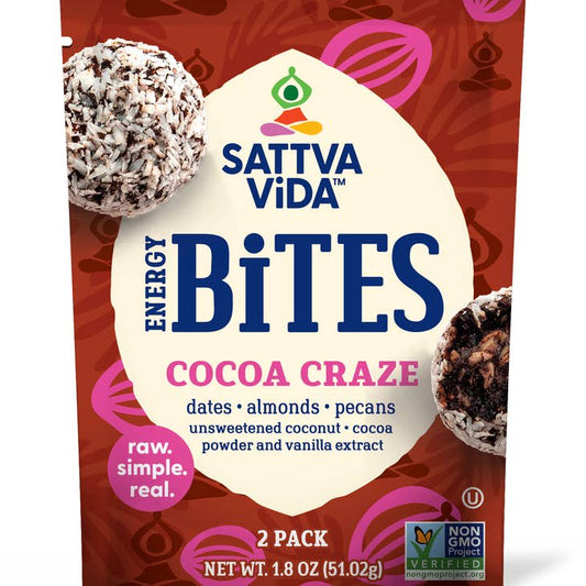 Sattva Vida 2-Pack Energy Bites - Cocoa Craze