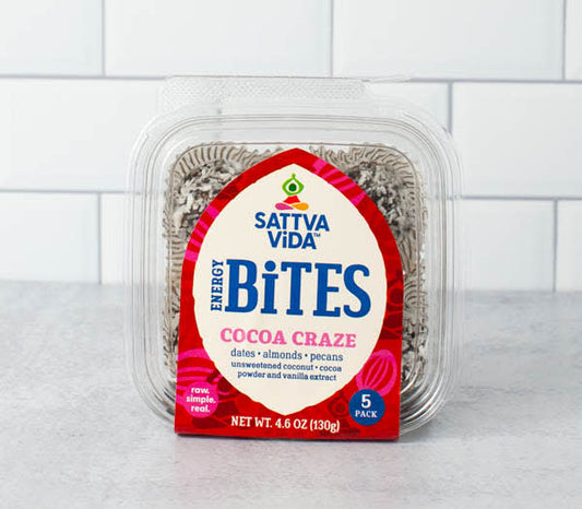 Sattva Vida 5ct Energy Bites - Cocoa Craze