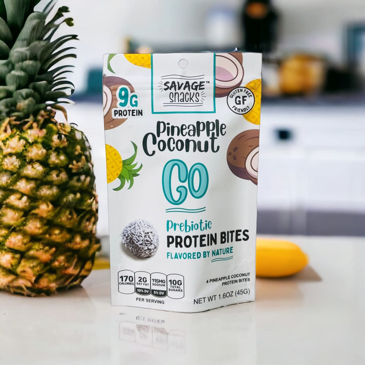 Savage Snacks Protein Bites - GO Pineapple Coconut