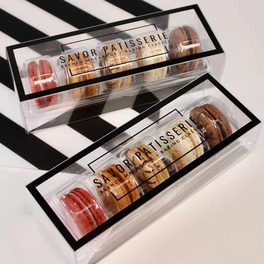 SAVOR PATISSERIE The Best Sellers Box - Gift Box of 5 French Macarons