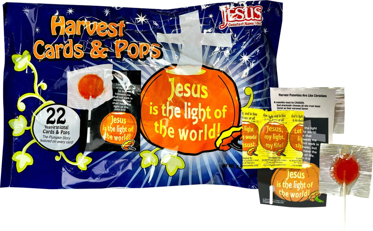 Scripture Candy Scripture Candy, Harvest Cards & Pops, 20 Count
