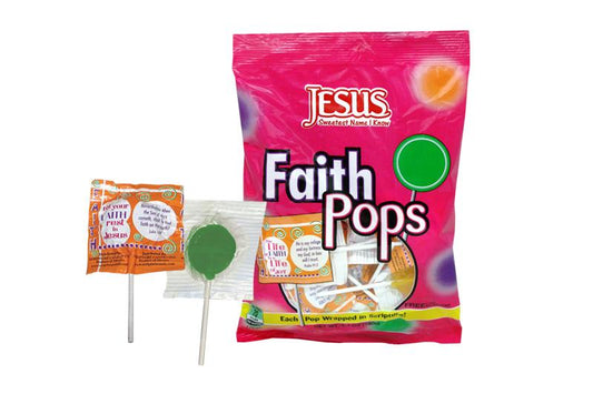 Scripture Candy Scripture Candy, Faith Pop Bag 6.3 Ounce, 20 Pieces
