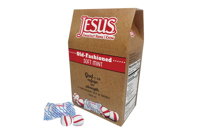 Scripture Candy Scripture Candy, Old-Fashioned Soft Mint 8oz Gable Box
