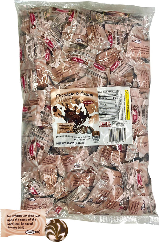 Scripture Candy Scripture Candy, Chocolate & Cream 2.5 LB Bag, 180 Pieces
