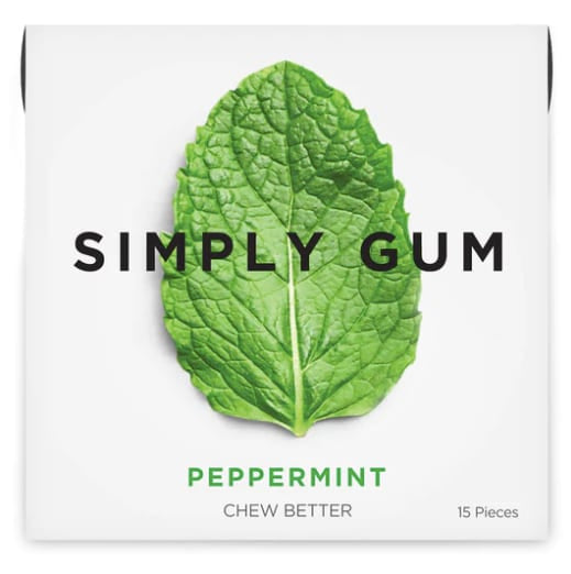 Simply Gum Natural Chewing Gum - Peppermint