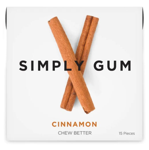 Simply Gum Natural Chewing Gum - Cinnamon