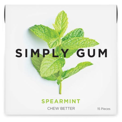 Simply Gum Natural Chewing Gum - Spearmint