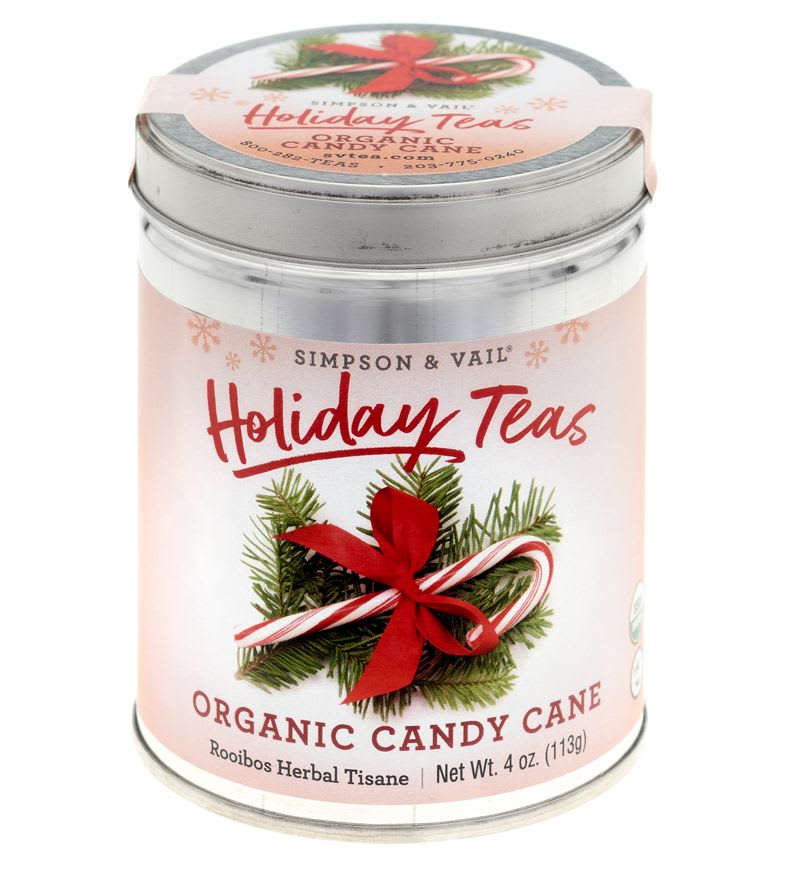 Simpson and Vail Holiday Tea - Candy Cane Organic Rooibos Herbal Tisane