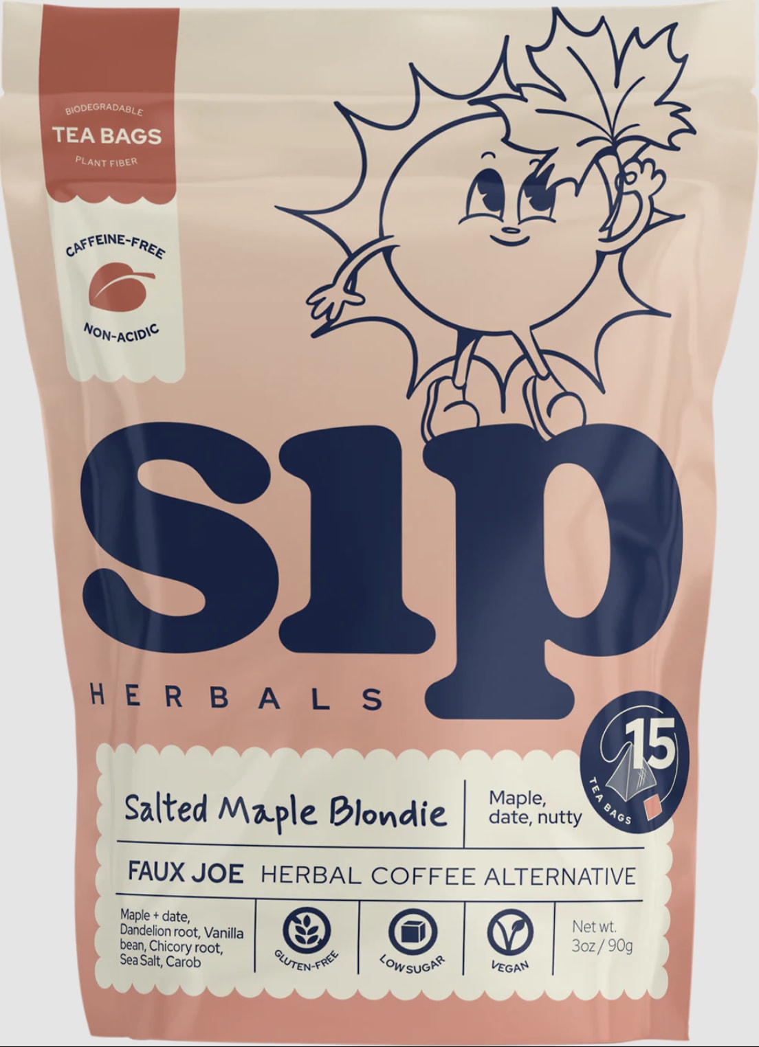 Sip Herbals Coffee Alternative - Salted Maple Blondie