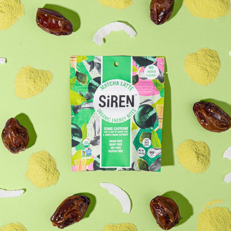 Siren Snacks Organic Energy Bites - Matcha Latte