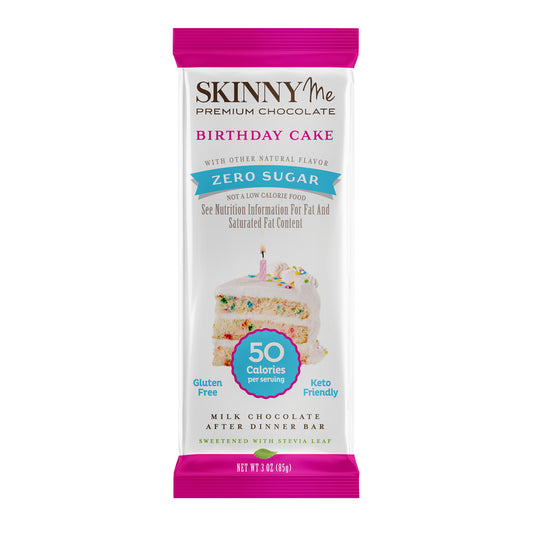 SkinnyMe Chocolates SkinnyMe Birthday Cake Milk Bar
