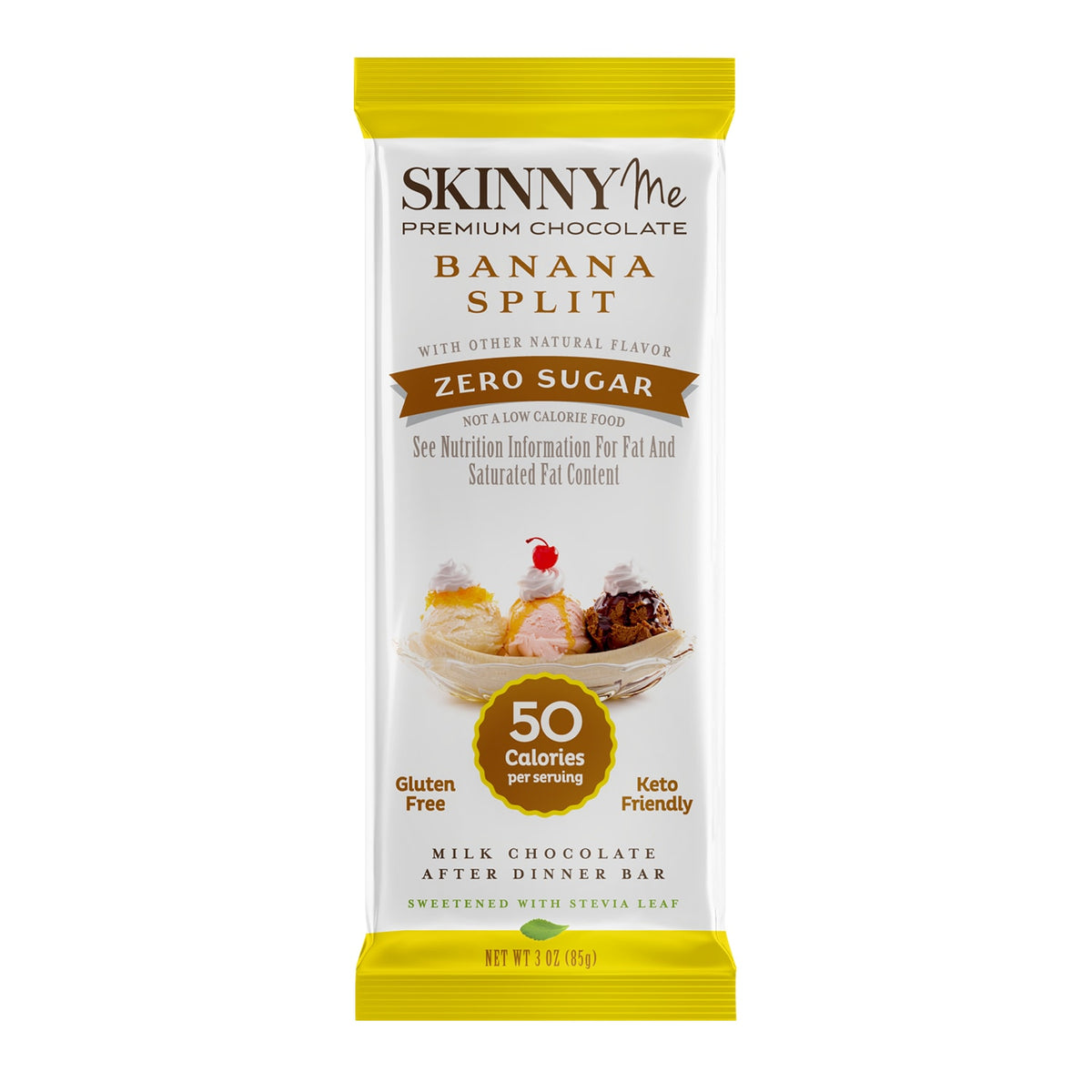 SkinnyMe Chocolates SkinnyMe Banana Split Milk Bar