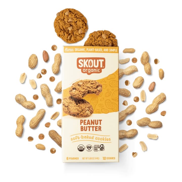 Skout Organic Soft-Baked Cookies - Peanut Butter