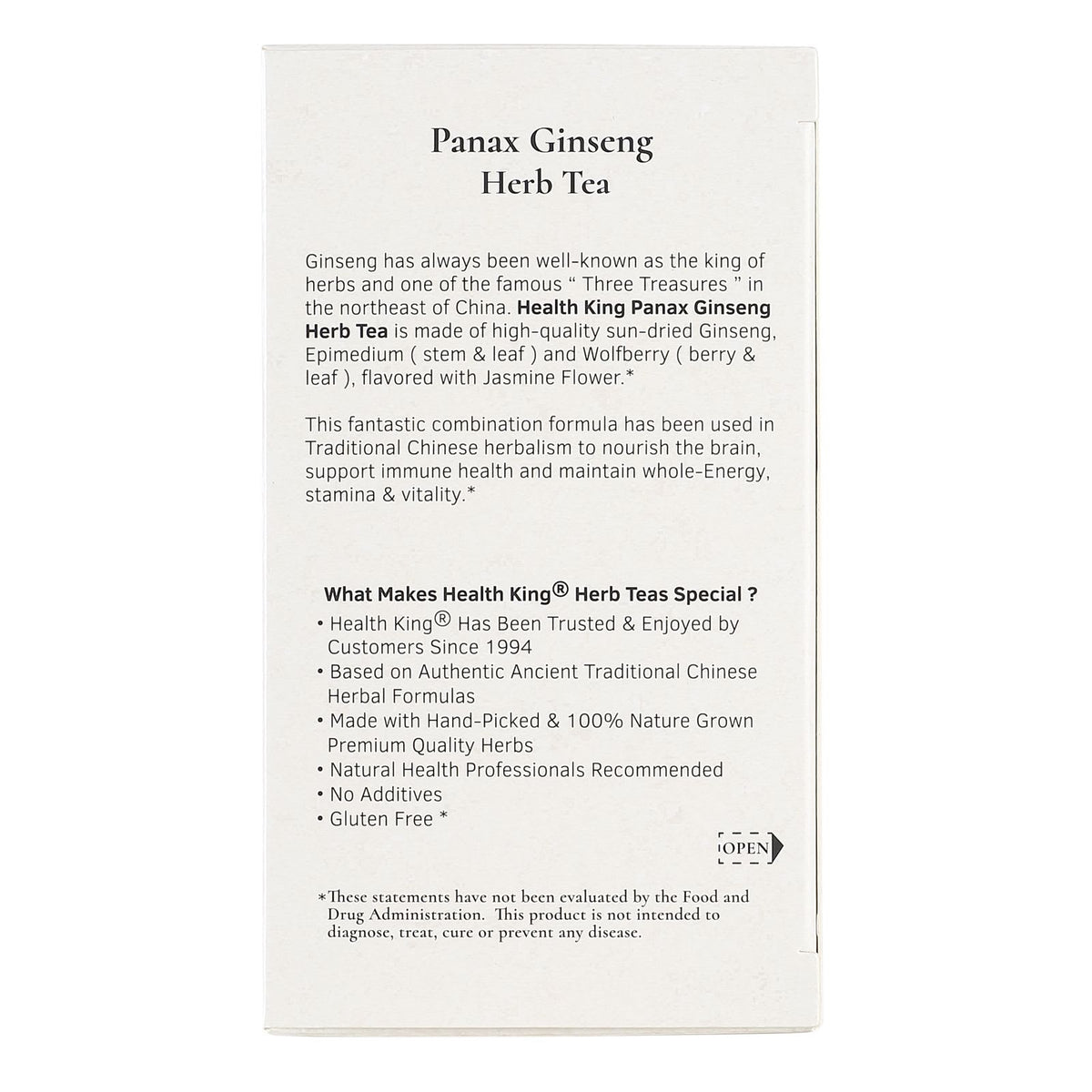 Panax Ginseng Herb Tea