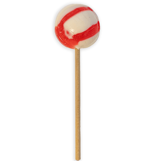 Startup Candy Co. Cherry Jumbo Pop - Unwrapped