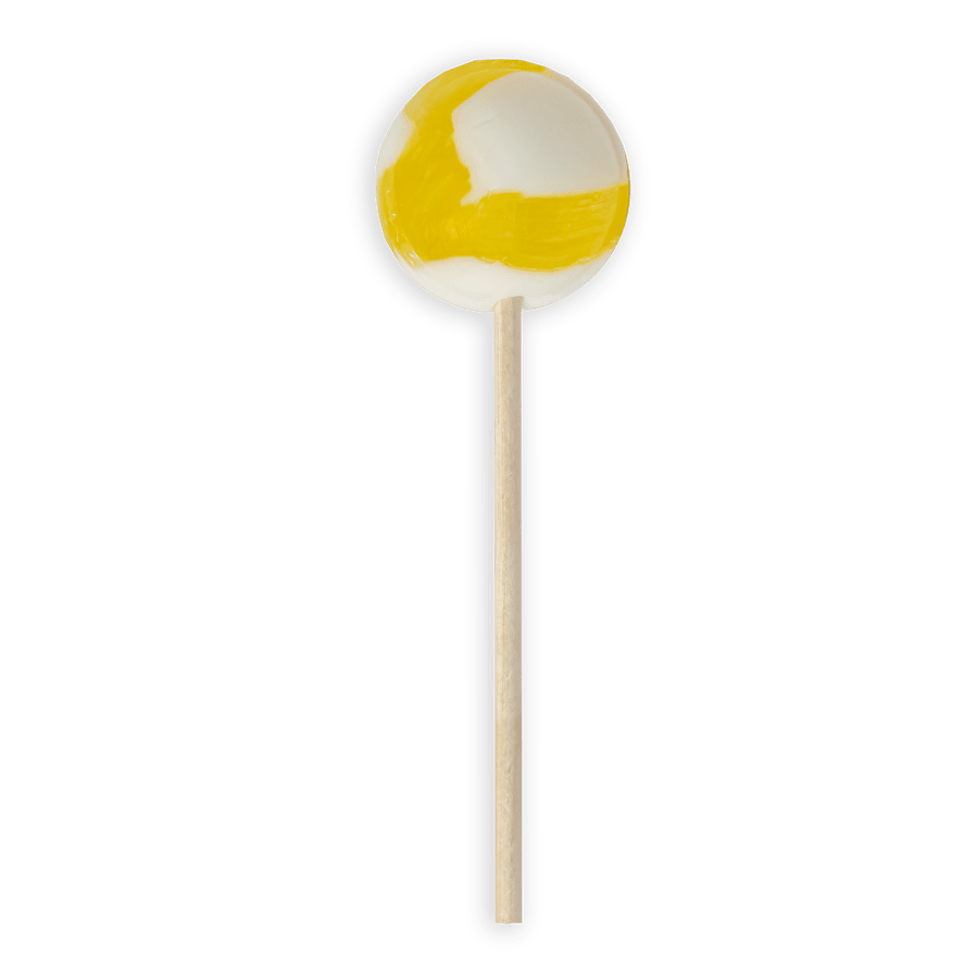Startup Candy Co. Lemon Meringue Jumbo Pop - Unwrapped