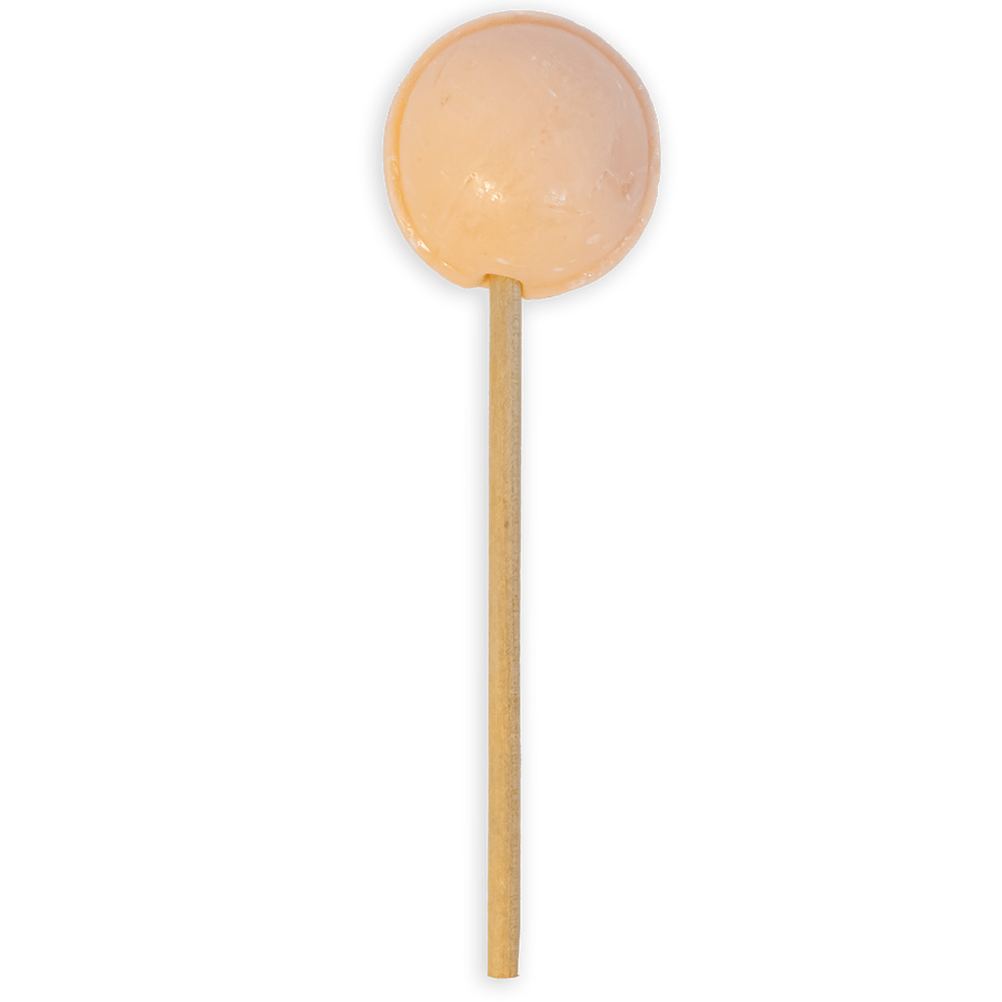 Startup Candy Co. Peach Shake Jumbo Pop - Unwrapped