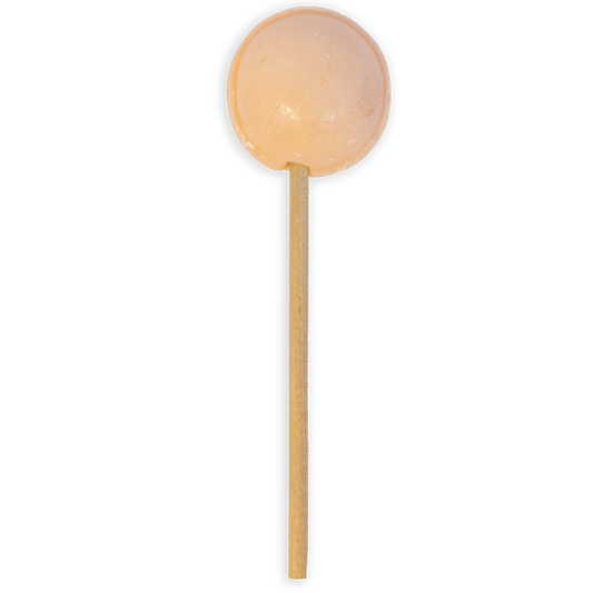 Startup Candy Co. Peach Shake Jumbo Pop - Unwrapped