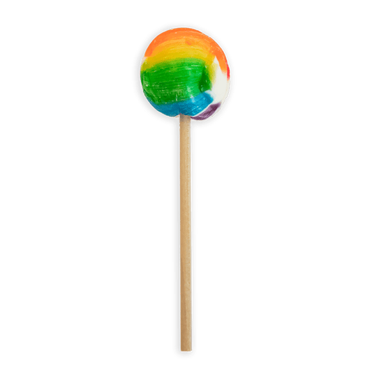 Startup Candy Co. Rainbow Watermelon Jumbo Pop - Unwrapped