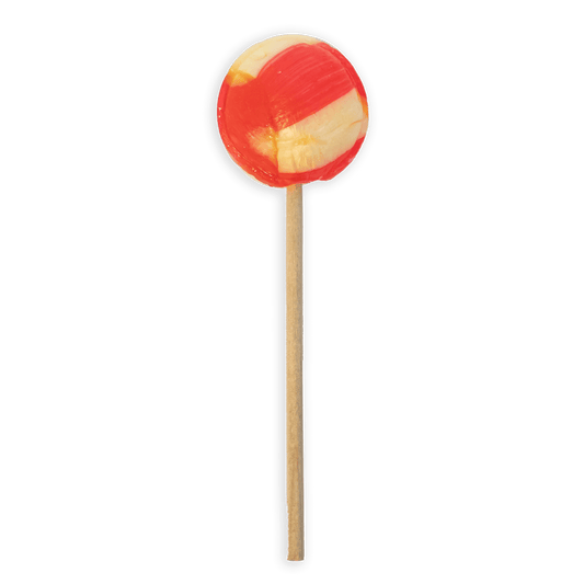 Startup Candy Co. Strawberry Banana Jumbo Pop - Unwrapped