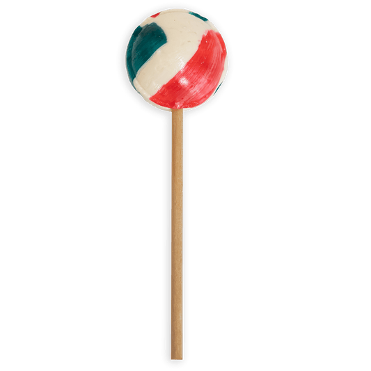 Startup Candy Co. Tiger's Blood Jumbo Pop - Unwrapped