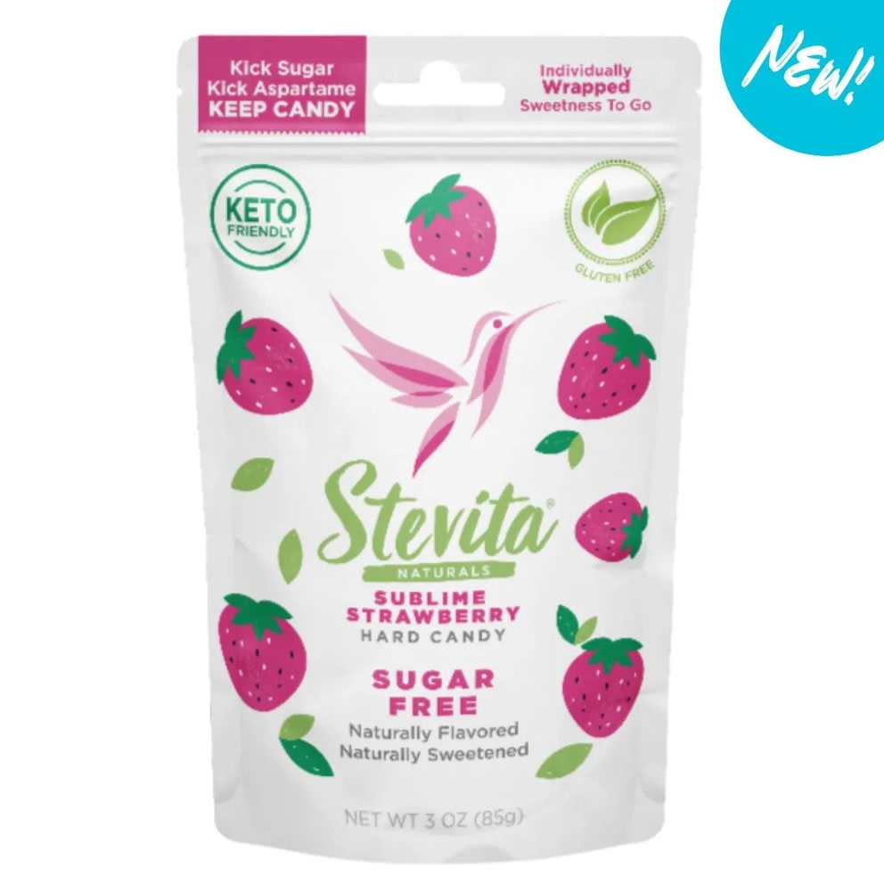 Stevita Naturals Keto Hard Candies - Sublime Strawberry