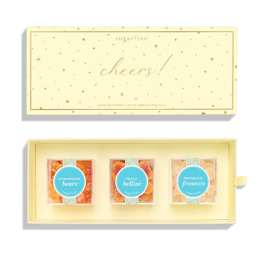 Sugarfina Cheers 3pc Candy Bento Box (Preset) - 10.2 oz