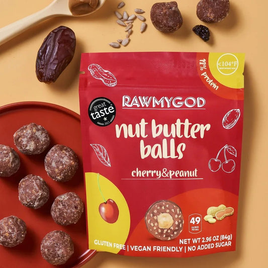 SUSUJOY RAWMYGOD Balls - Nut Butter Balls Cherry & Peanut