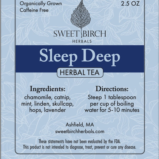 Sweet Birch Herbals Herbal Tea - 2.5oz - Sleep Deep