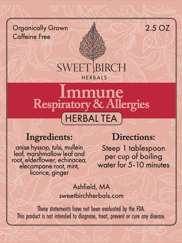 Sweet Birch Herbals Herbal Tea - 2.5oz - Immune: Respiratory & Allergies