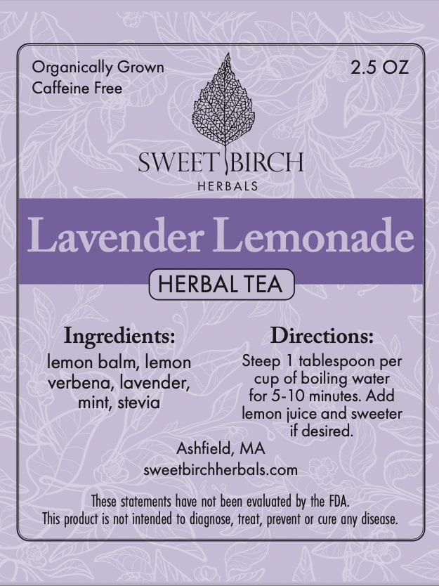 Sweet Birch Herbals Herbal Tea - 2.5oz - Lavender Lemonade
