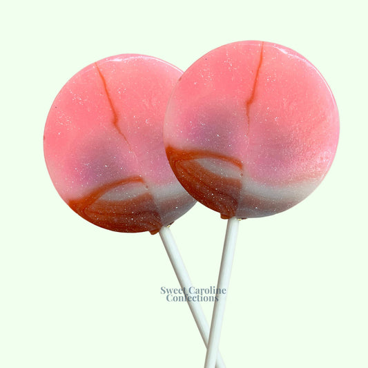 Sweet Caroline Confections Neapolitan Lollipops, Neapolitan Flavor, 10/Case -VEGAN