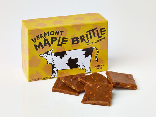 Sweet on Vermont Artisan Confectio Vermont Maple Brittle - Box, Vermont Maple Almond Brittle