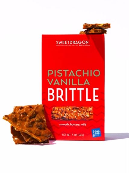 Sweetdragon Baking Company Brittle Candy - Pistachio Vanilla