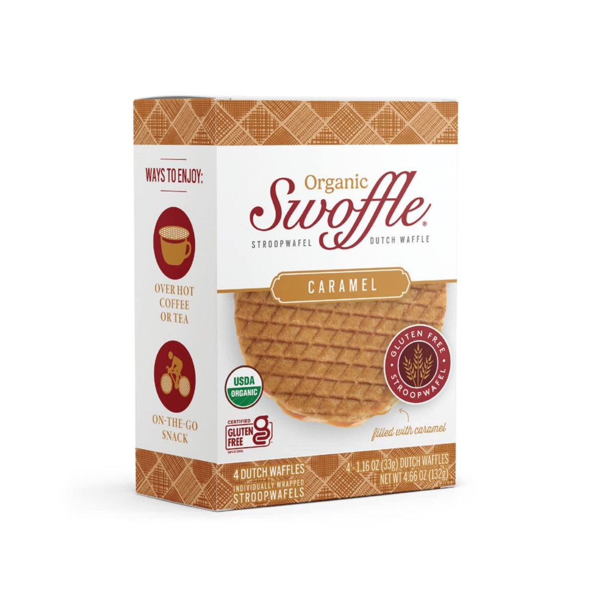 Swoffle Swoffle 4ct Box - Caramel Filled