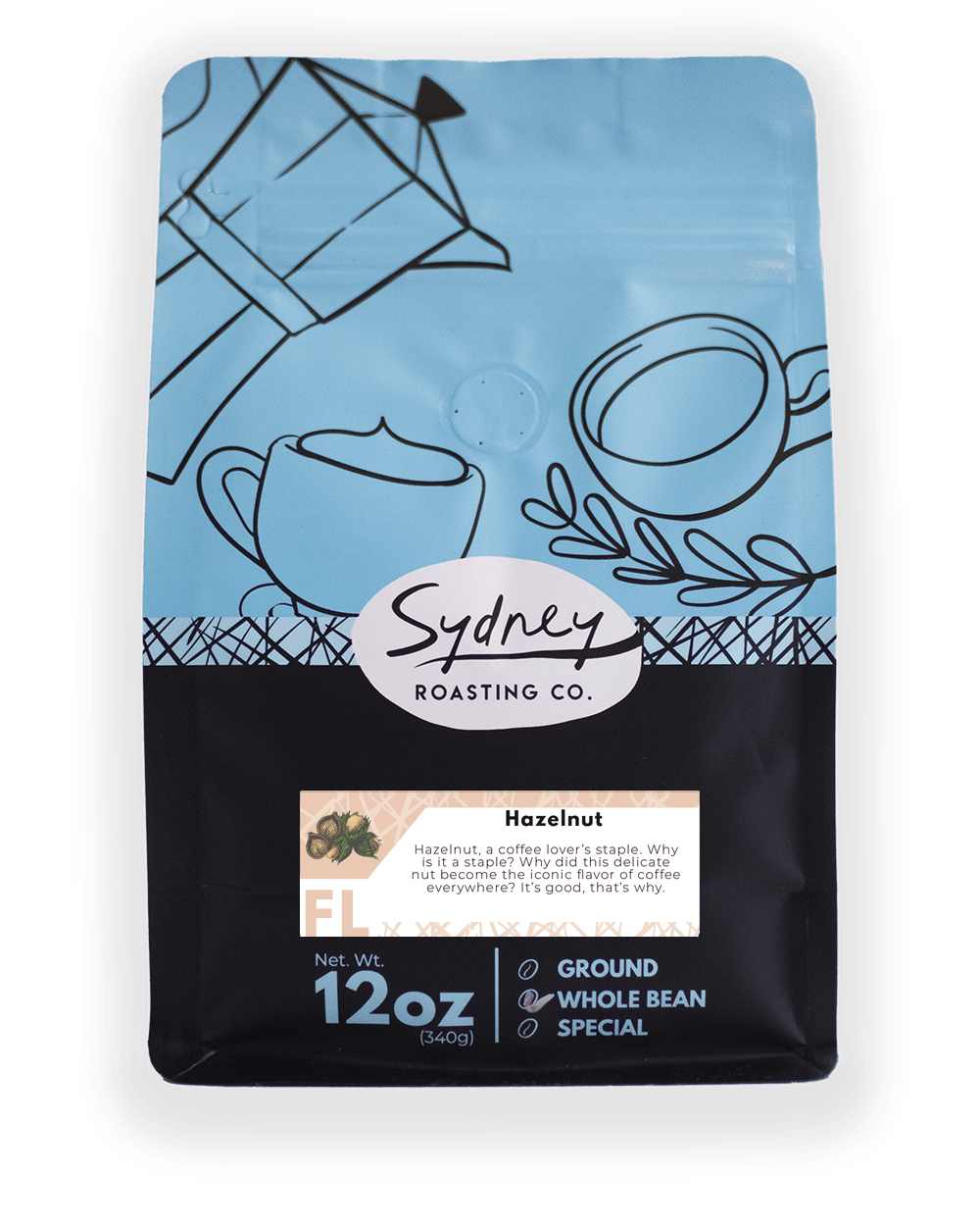 Sydney Roasting Co. Hazelnut Flavored Coffee