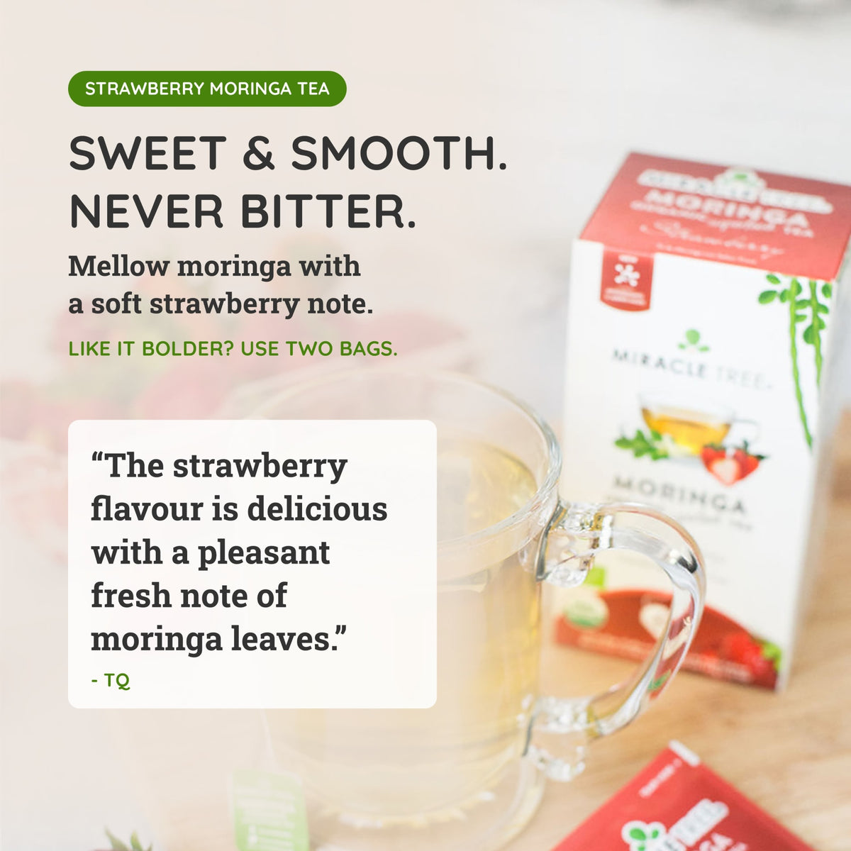 Organic Moringa Herbal Tea, 25Ct MT-STR-25