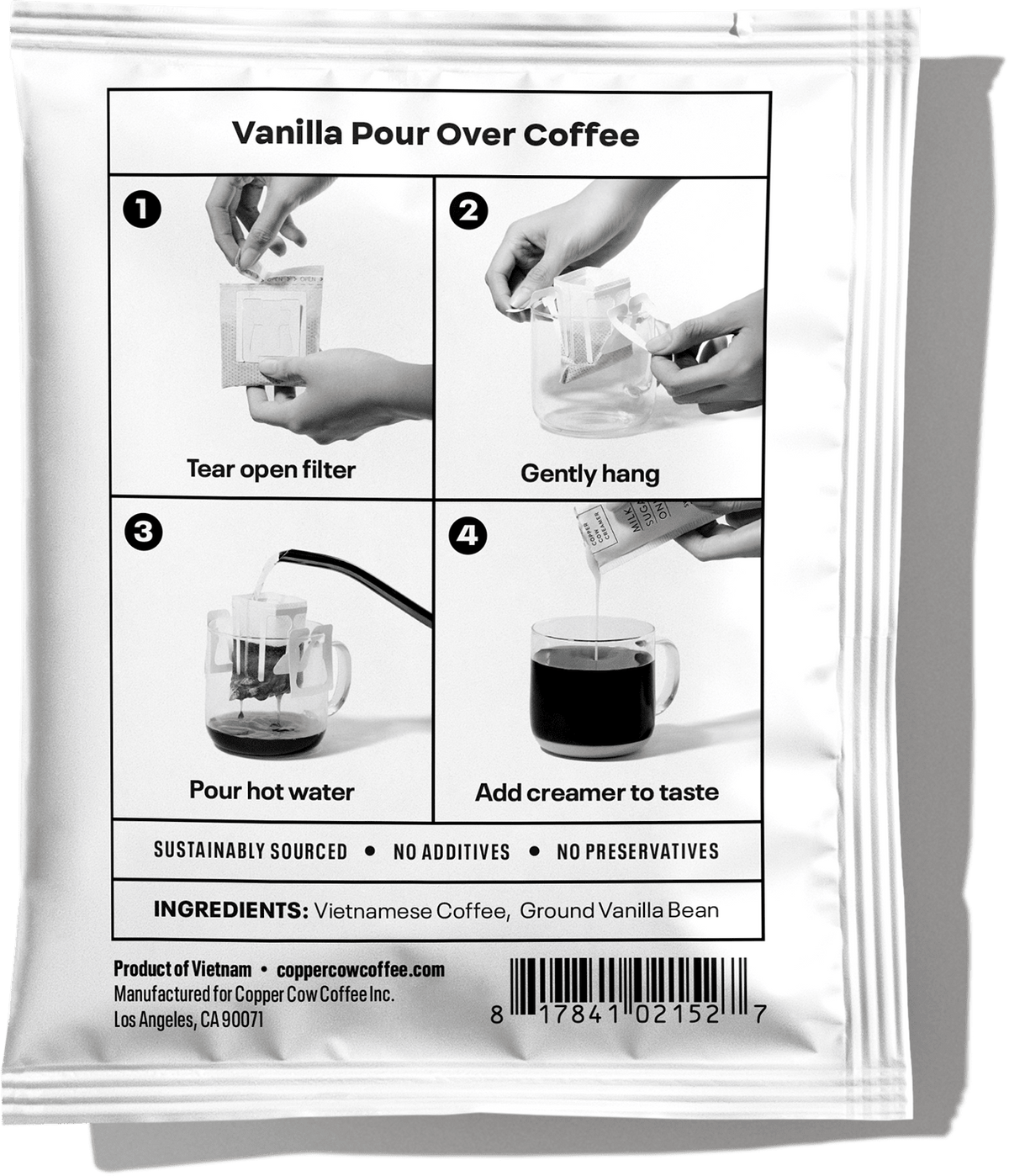 Single Serve Pour Over Coffee 12ct C-VANILLA-8