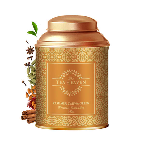 Tea Heaven Kashmiri Kahwa - Spiced Green Tea (8 Ingredients) - Loose Leaf