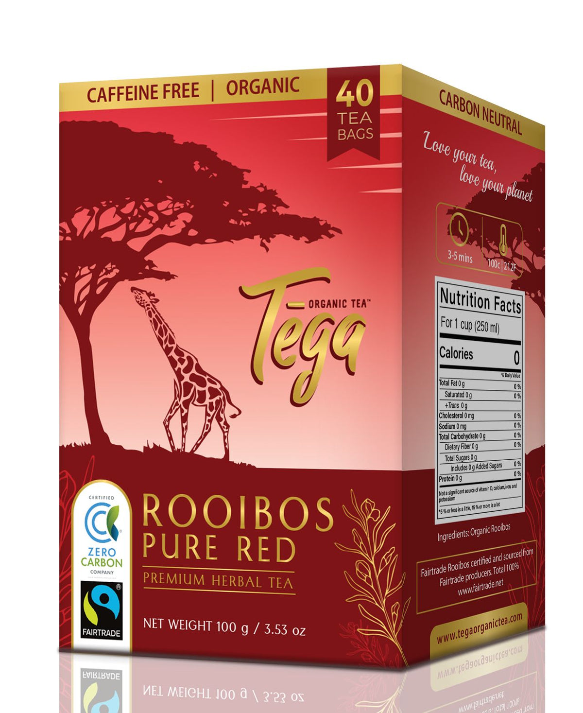 Tega Organic Tea Organic Red Rooibos Value Pack